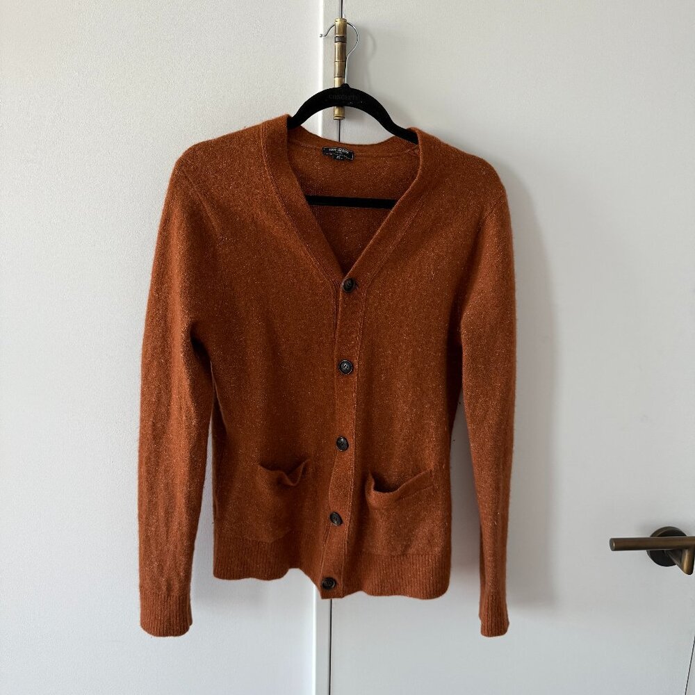 Todd Snyder Rust Cardigan Sweater